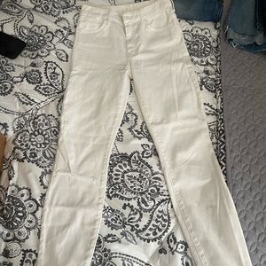 Mother high wasted looker dagger ankle gray